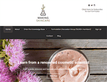 Tablet Screenshot of makingskincare.com